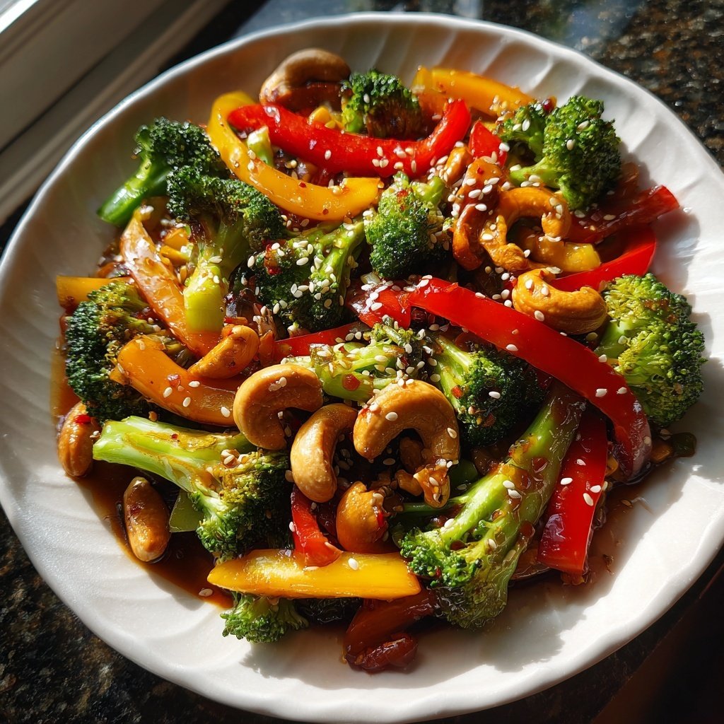 Vegetable Stir Fry With Cashews