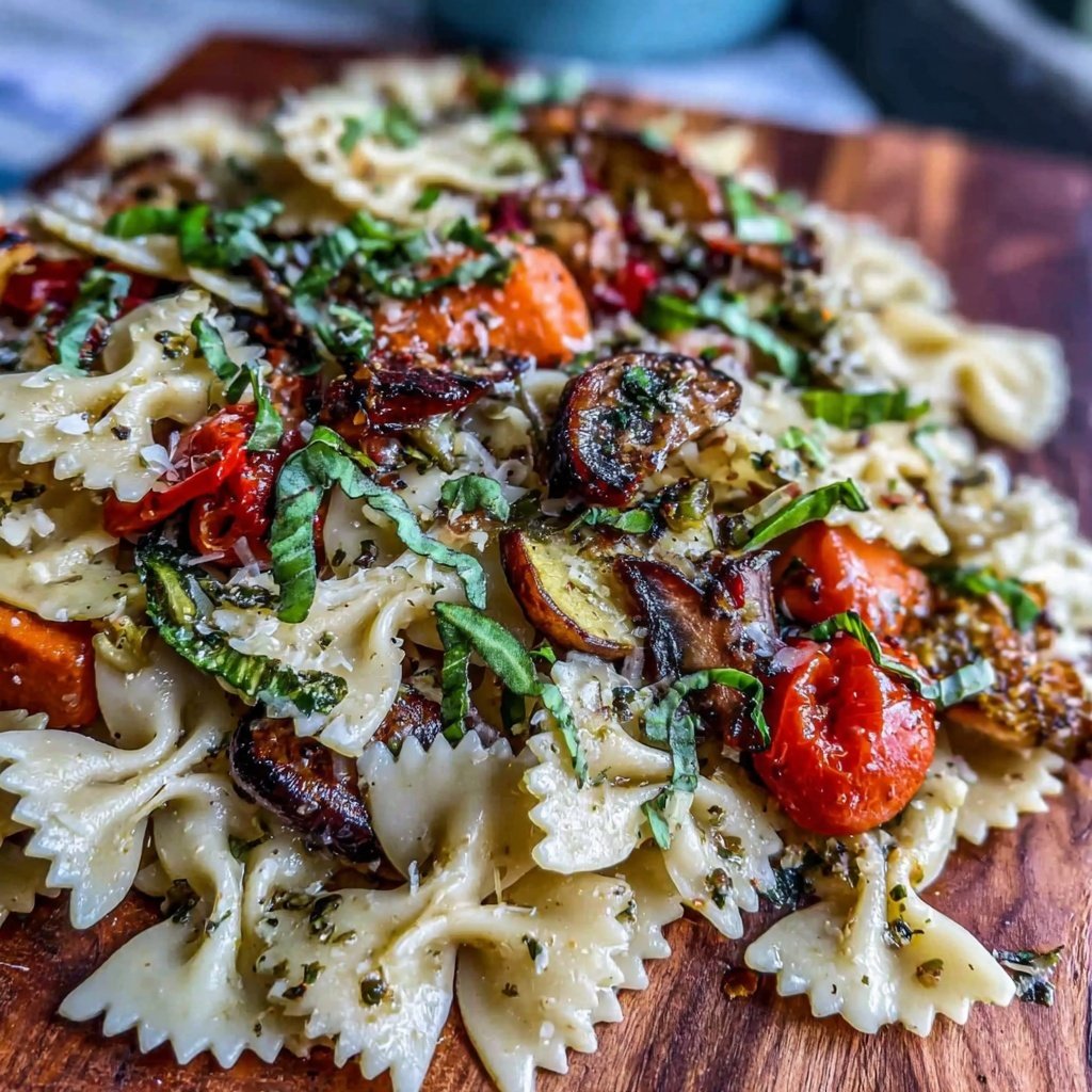 Bow Tie Pasta With Roasted Vegetables