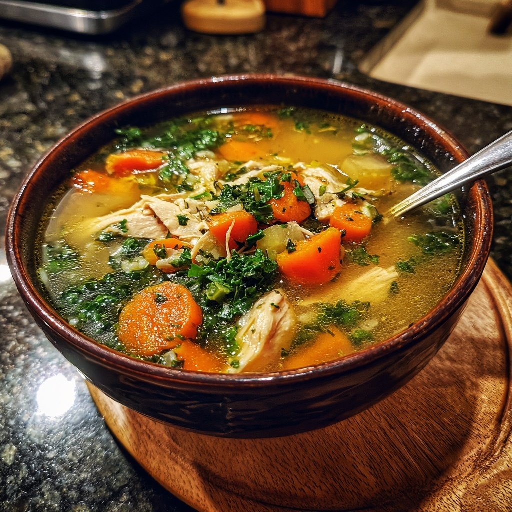 Chicken Rice And Vegetable Soup