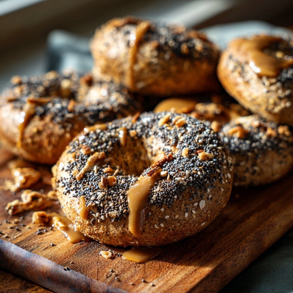 Flaxseed Protein Breakfast Bagels