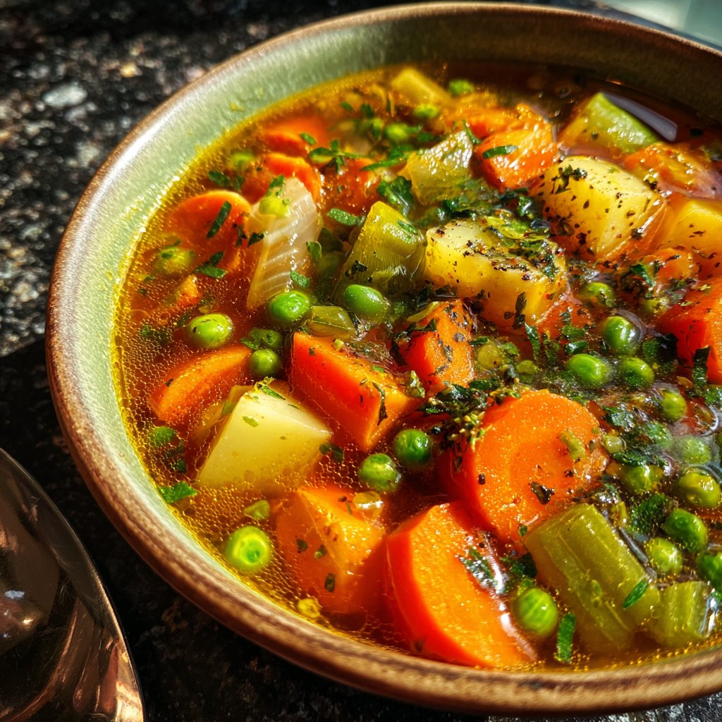 Spring Vegetable Soup With Herbs