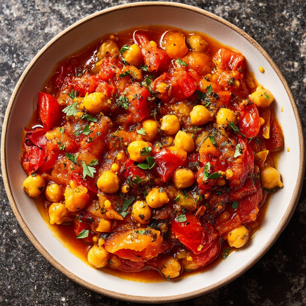 Healthy Dinner Tomato Chickpea Stew