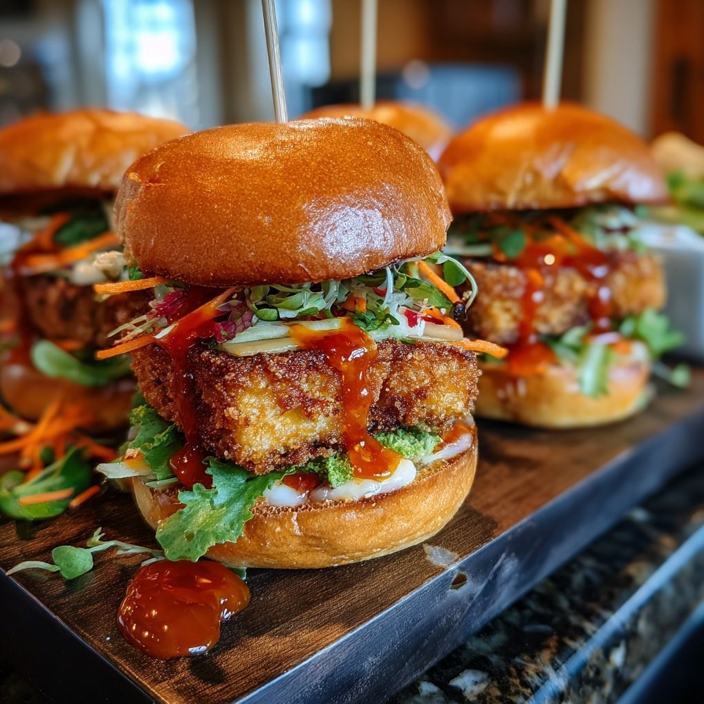 Sliders with Crispy Tofu
