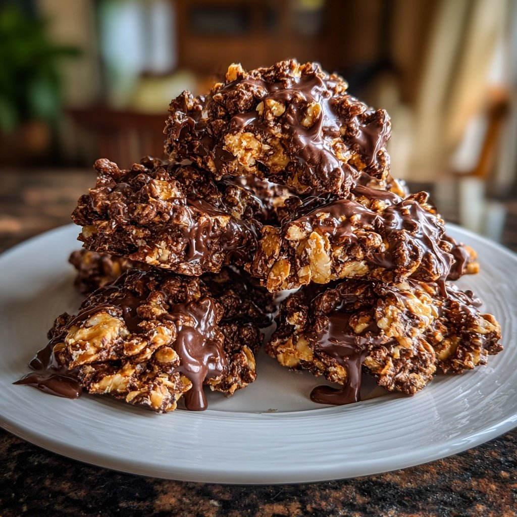 Chocolate Coconut Peanut Clusters