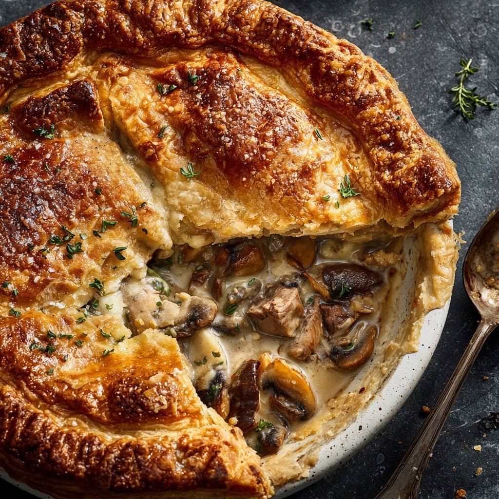 Comfort Food Beef and Mushroom Pot Pie