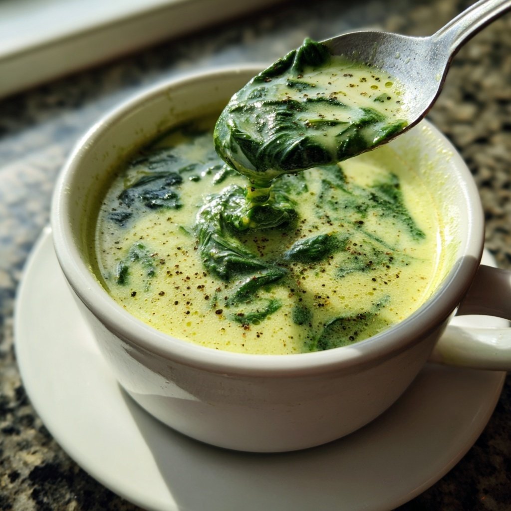 Creamy Lemon Spinach Soup