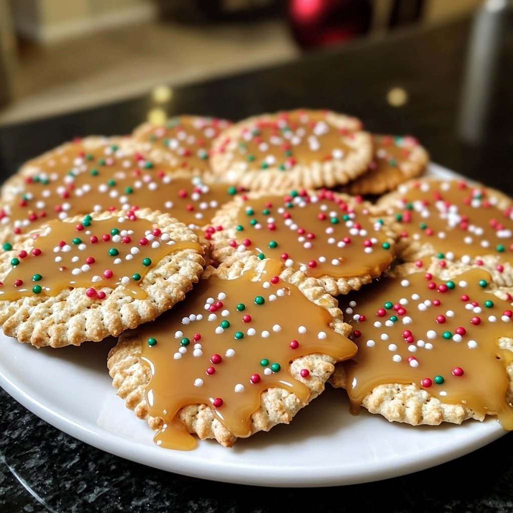 Irresistible Caramel Ritz Cracker Christmas Cookies for Festive Delight