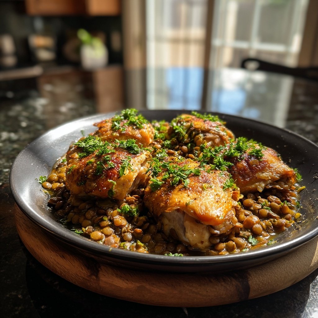 High Protein Chicken And Lentils