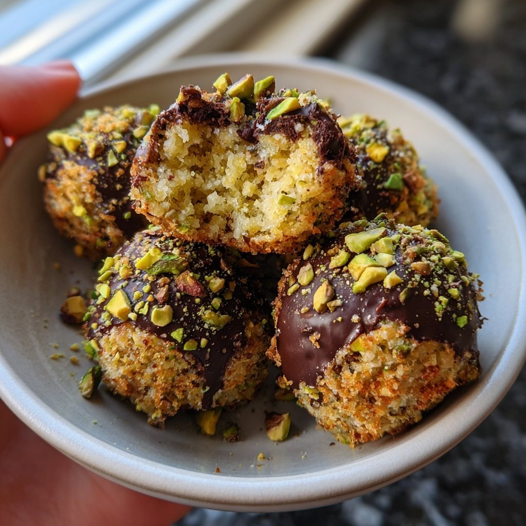 Chocolate Pistachio Coconut Bites