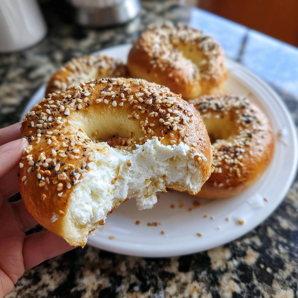 Soft Greek Yogurt Bagels No Yeast