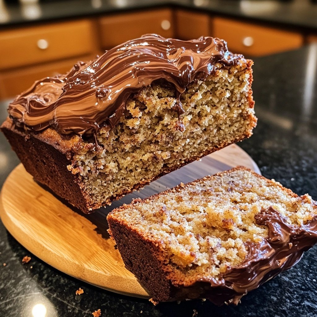 Banana Bread with Nutella Swirl Recipe