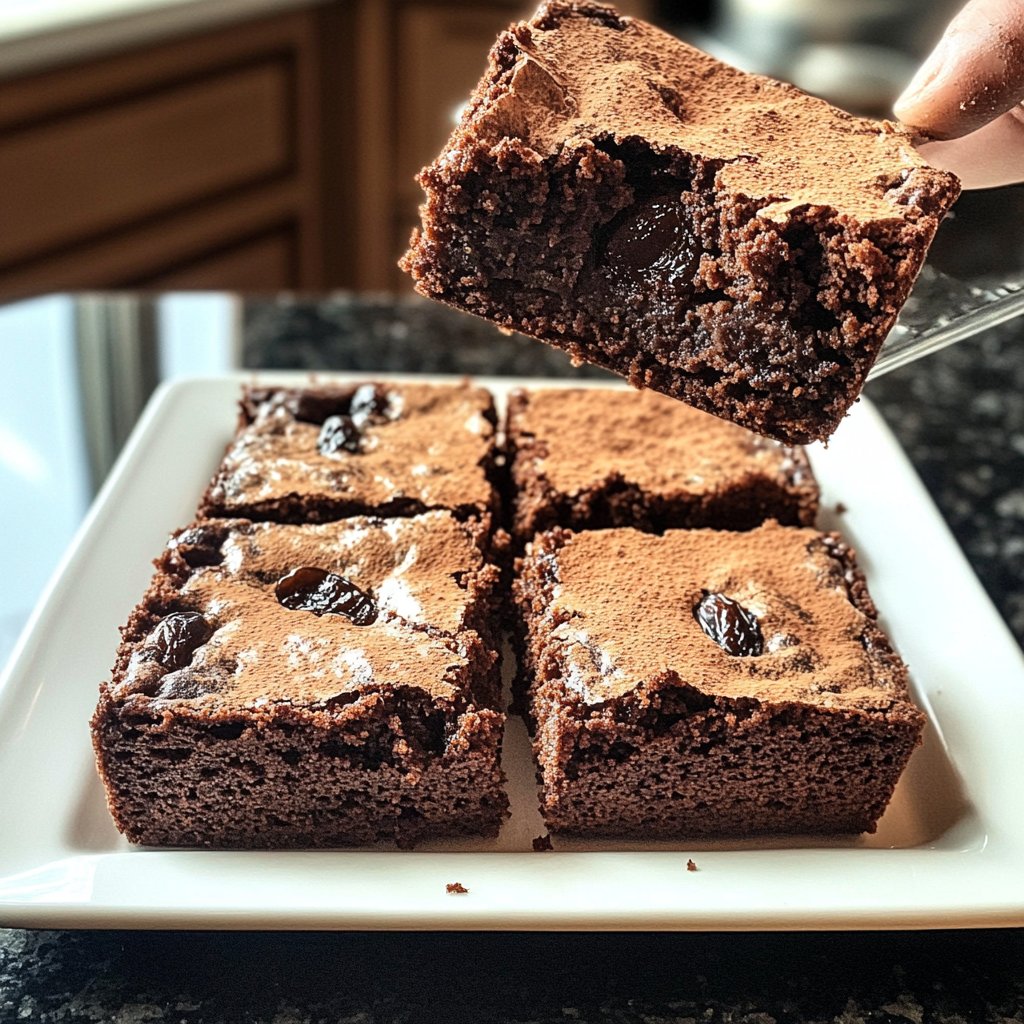 Cottage Cheese Brownies with Dates