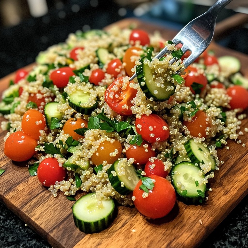 Easy Quinoa Salad Lunch