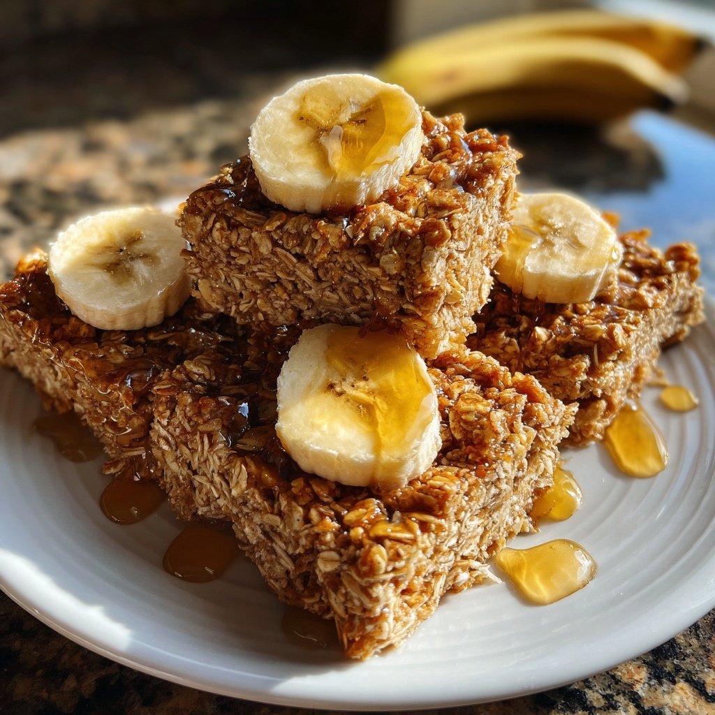 Banana Oat Yogurt Squares
