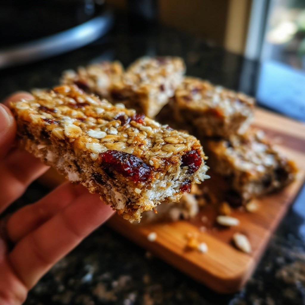 Healthy No Bake Oat Snack Bars